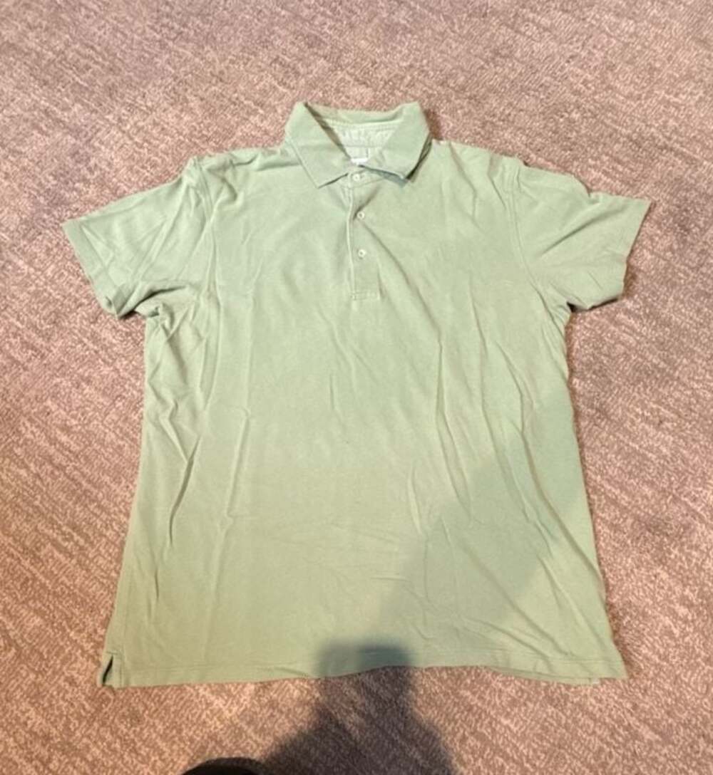 Barneys New York Light Green Piqué Cotton Polo Shirt